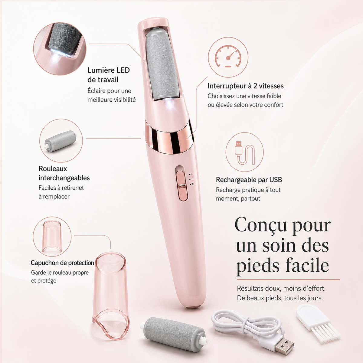 SilkStep™ Lime électrique pour les pieds